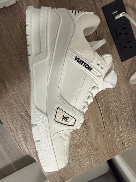 LV Monogram Trainer Sneakers (white) - Picture 3 of 8